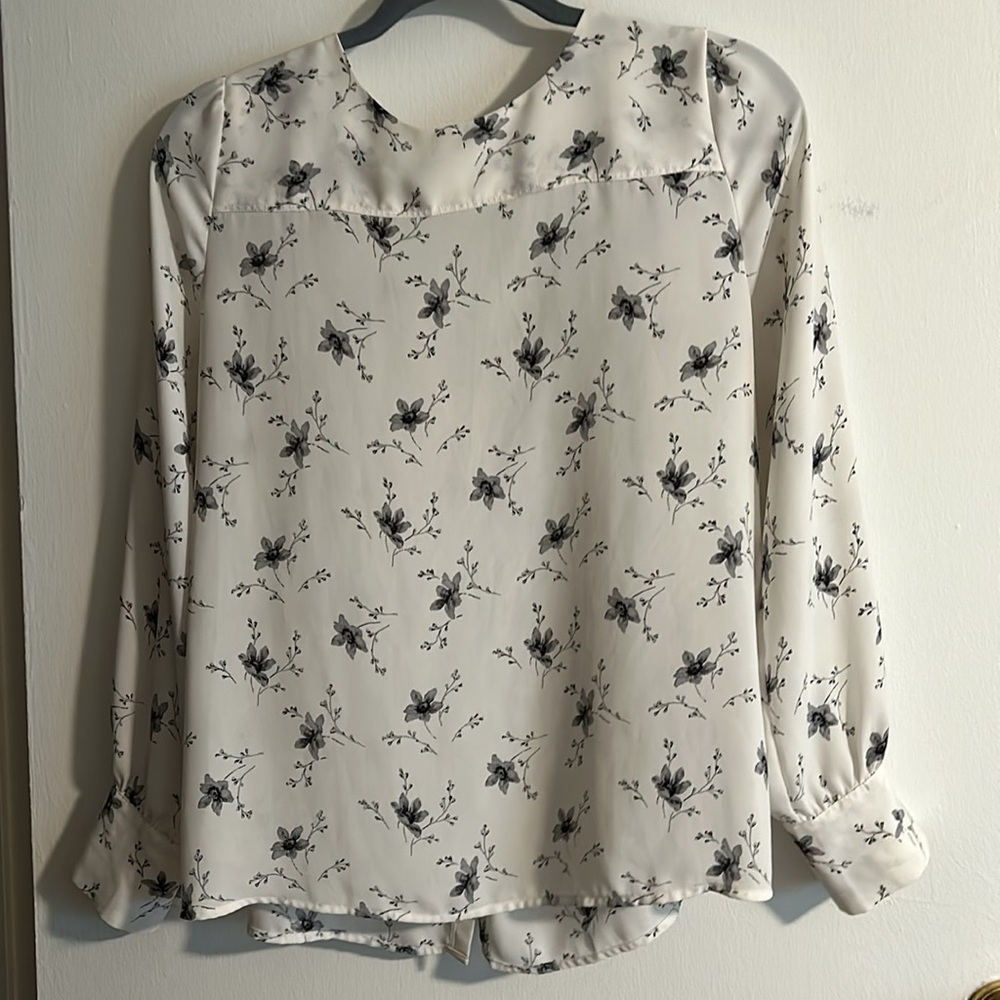 LOFT Button Back Blouse | Petites